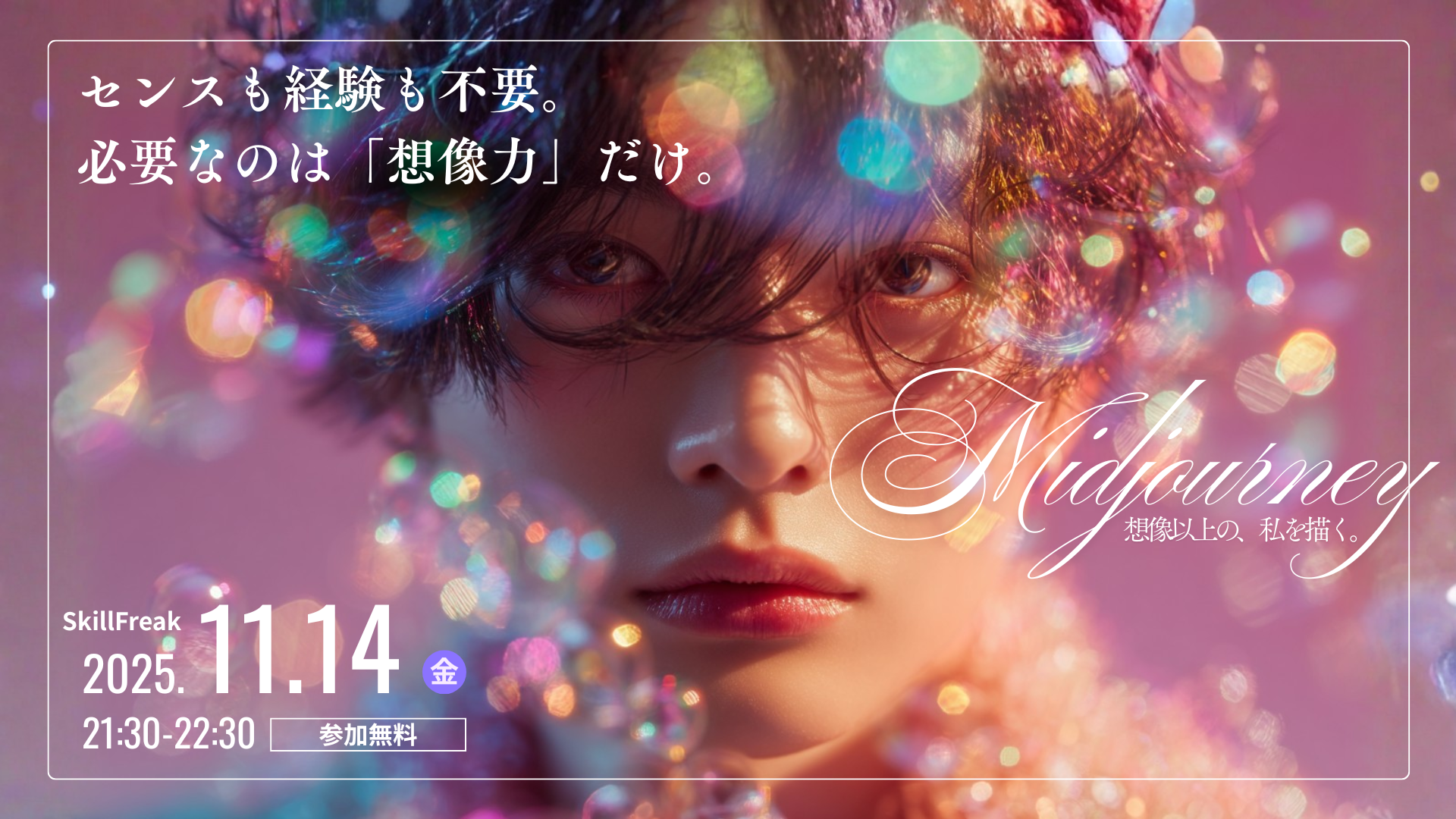 Midjourney 想像以上の、私を描く。