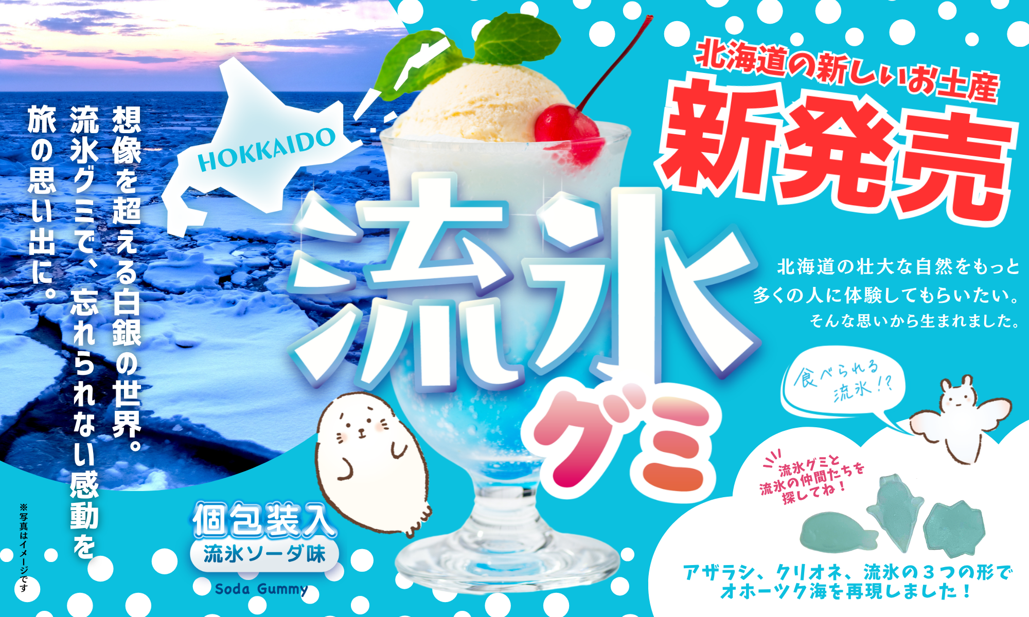 流氷グミ 新発売バナー